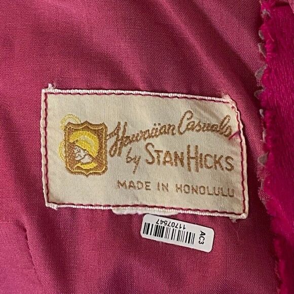 Vintage 1960s Hawaiian Stan Hicks Psychedelic Floral Bohemian Maxi Dress Sz S - Picture 2 of 8